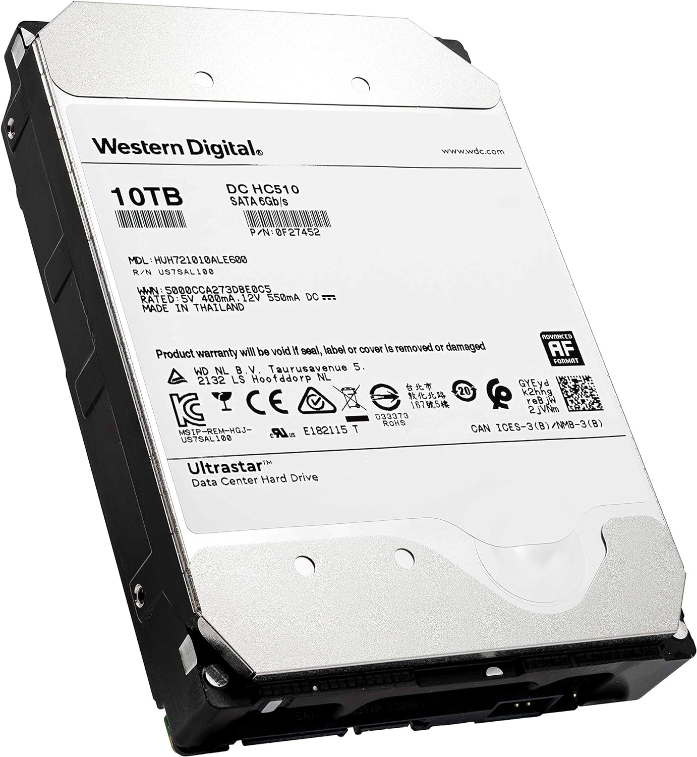 10TB SATA 6.0Gb/s 7200 RPM 256MB Cache 3.5in Enterprise Hard Drive (Renewed) G5075