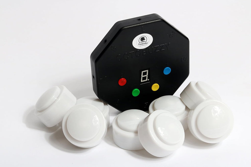 8-Player Game Buzzer System with LED Light Buttons Z538154