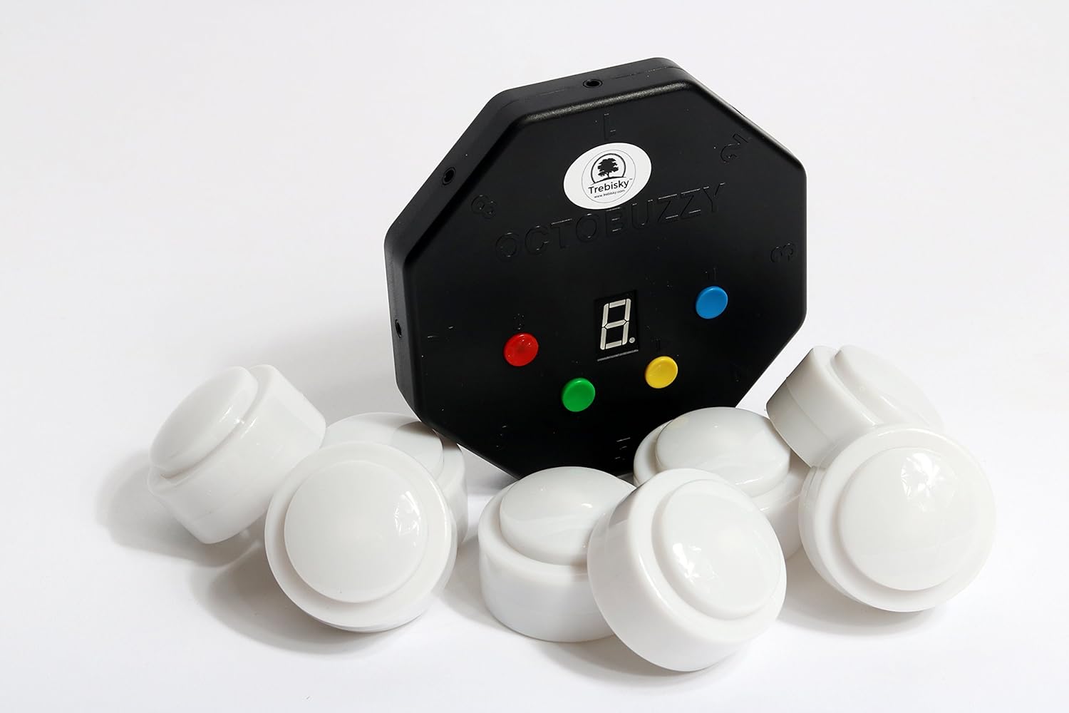 8-Player Game Buzzer System with LED Light Buttons Z538154