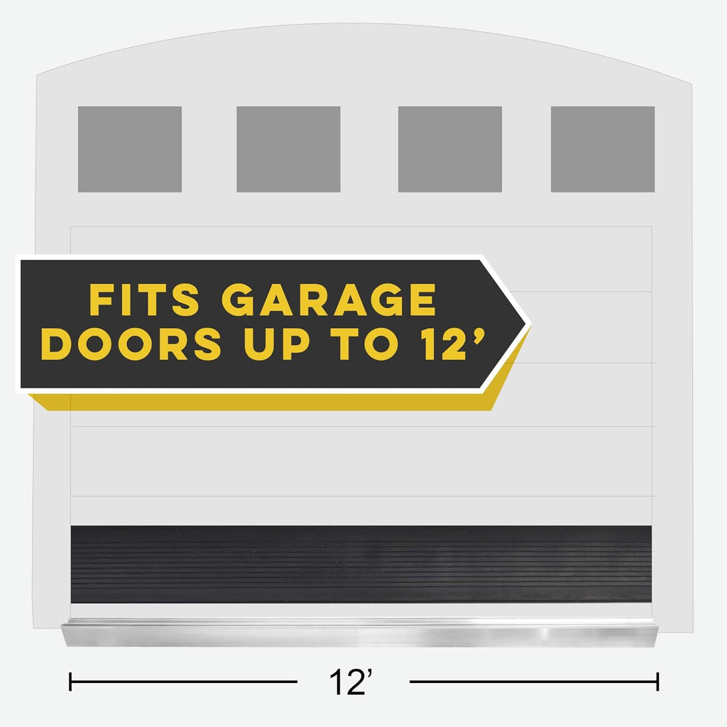 Black Rodent Proof Garage Door Seal Kit Y8143