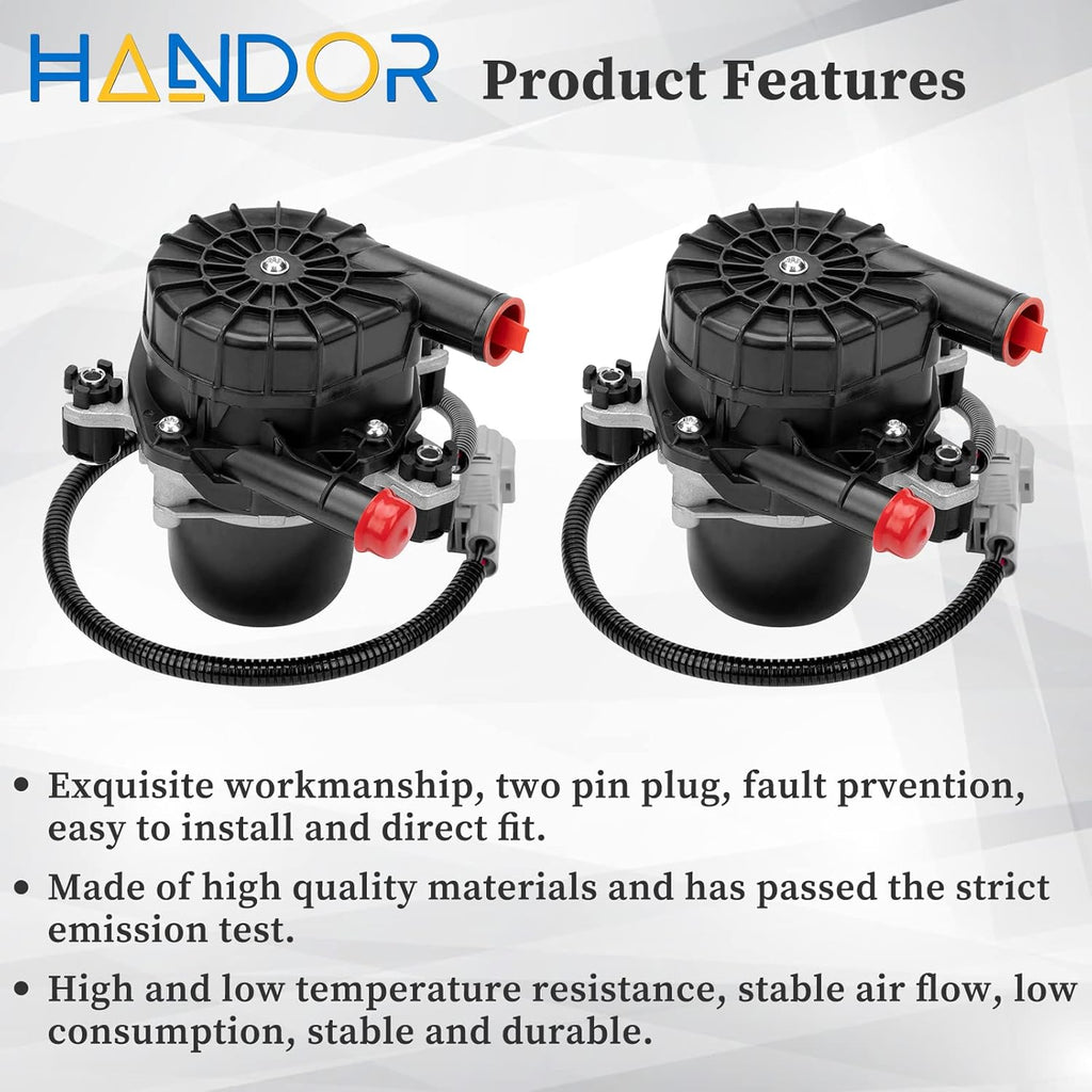 Pair Secondary Air Injection Pump for Lexus LX570 Toyota Land Cruiser Sequoia Tundra 4.6L 4.7L 5.7L V8 H1246