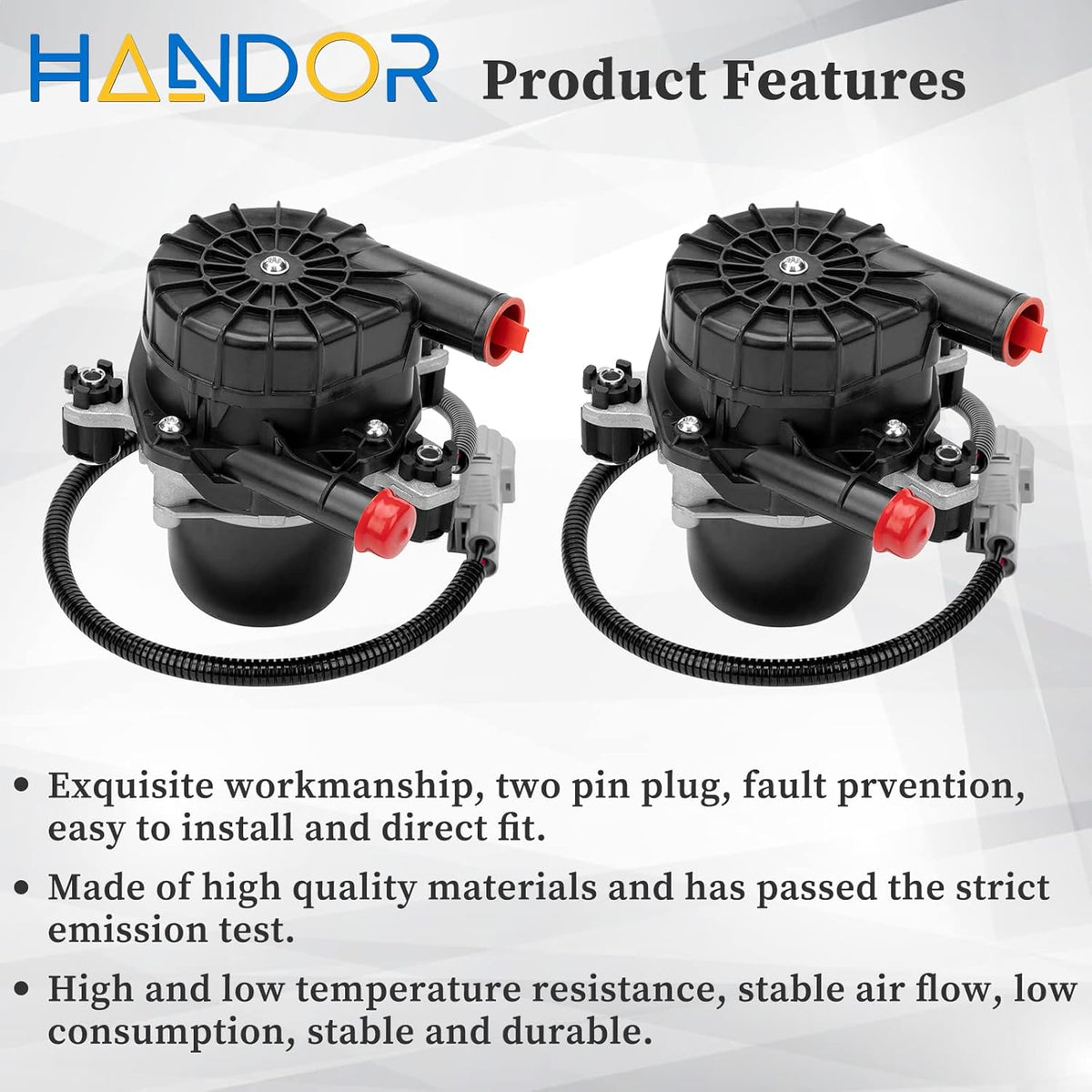 Pair Secondary Air Injection Pump for Lexus LX570 Toyota Land Cruiser Sequoia Tundra 4.6L 4.7L 5.7L V8 H1246