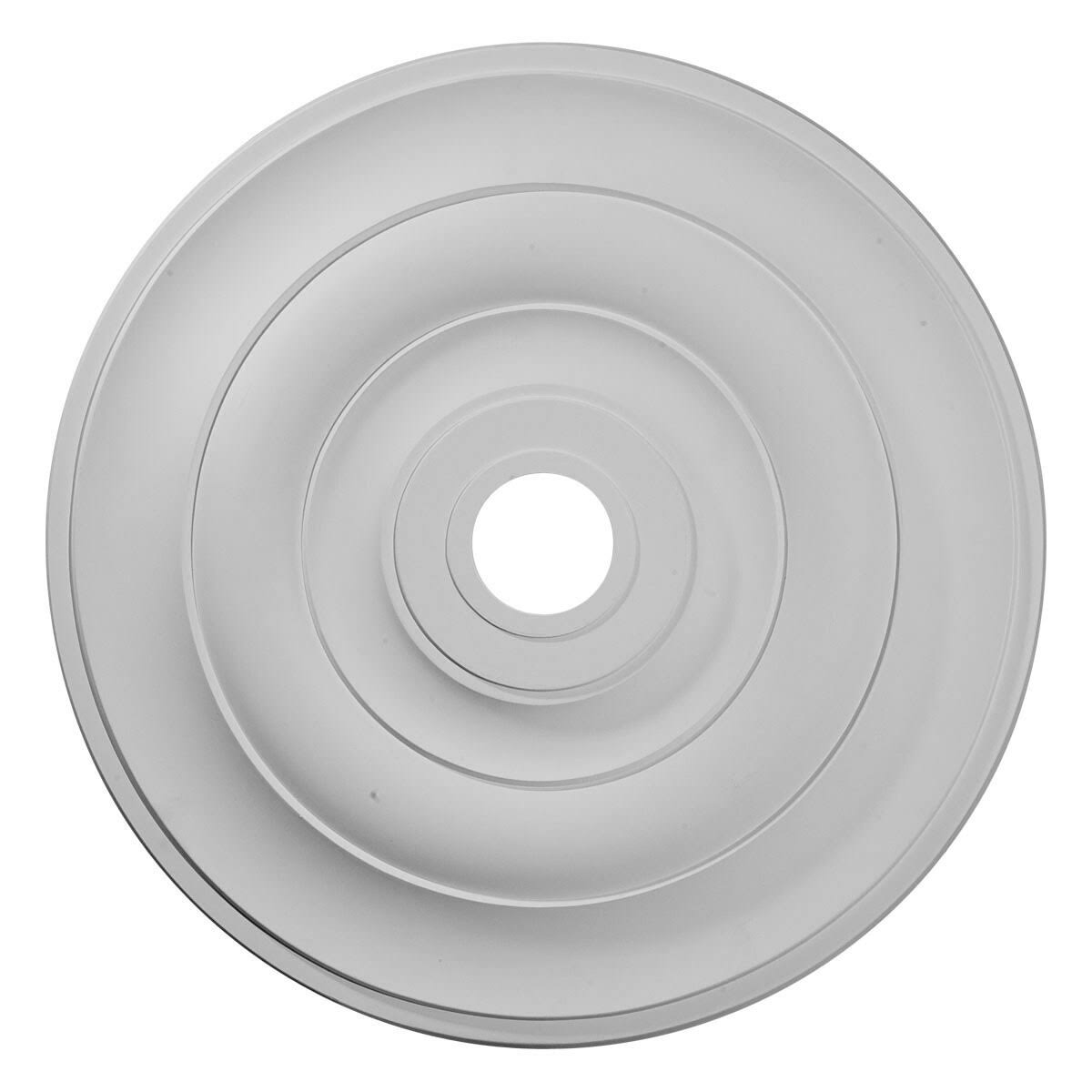 26 1/2x22OD x 3 5/8x22ID x 1 1/2x22P Hand-Painted Pearl White Ceiling Medallion Y3756