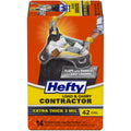 Heavy Duty Contractor Large Trash Bags, 42 Gallon, 14 Count H610285