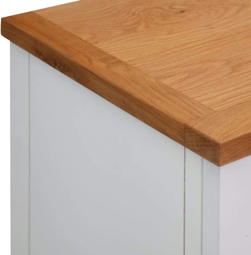 Oak Top Wooden Buffet Sideboard Storage Cabinet with 2 Drawers H2264