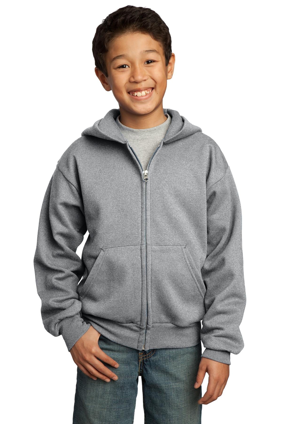 Youth Core Fleece Full-Zip Hooded Sweatshirt U27286