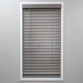 Cut-to-Width Cordless Room Darkening 2 in. PVC Faux Wood Blind A60844