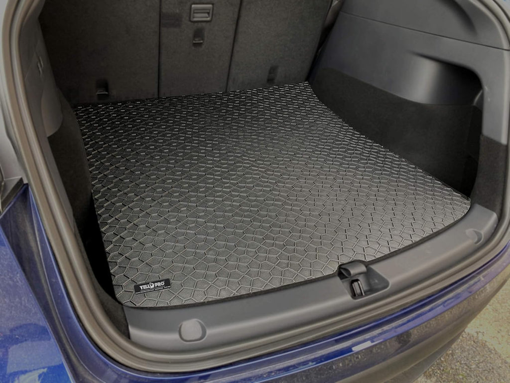 Black Rubber Floor Mat and Cargo Mat Set for Tesla Model Y Z409