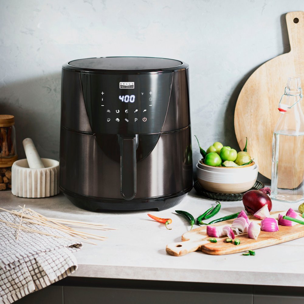 8-qt. Digital Air Fryer Black Stainless Steel F2846