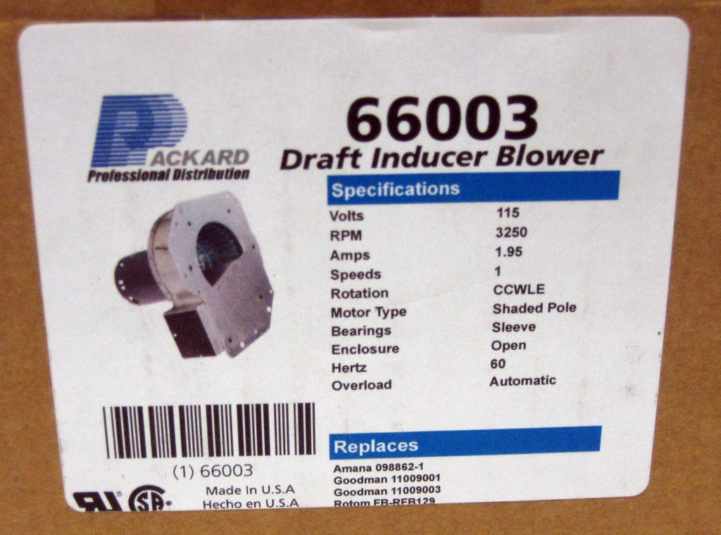 Draft Inducer Blower L335