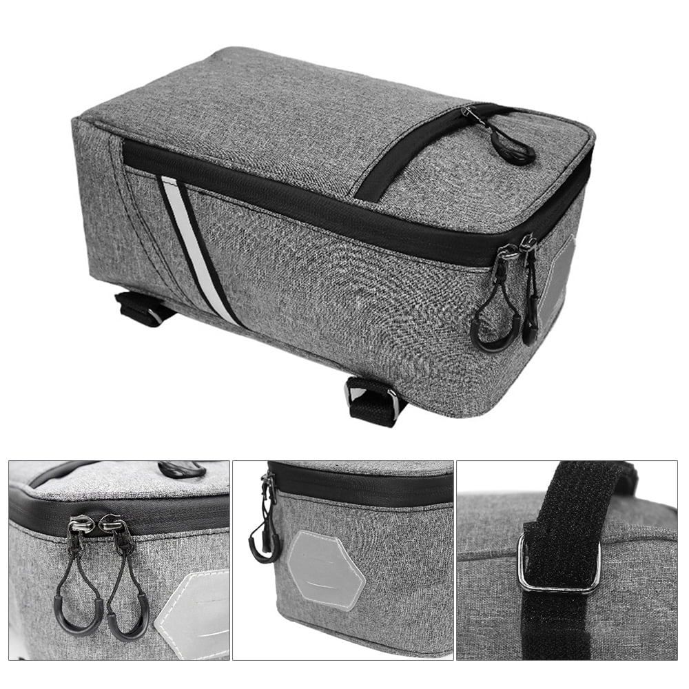 5L Water-resistant Canvas Bike Rear Seat Bag Z59097