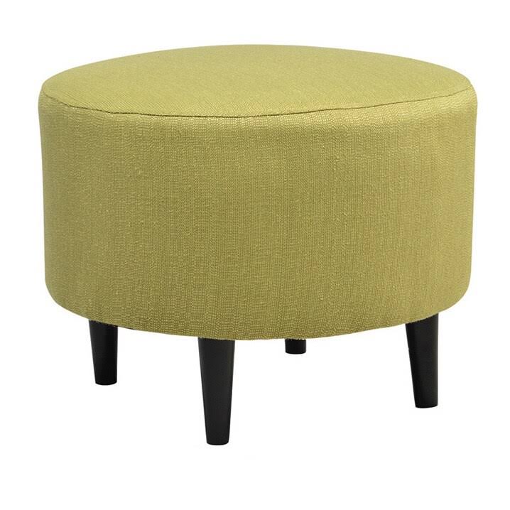 Charcoal Round Ottoman Q8259