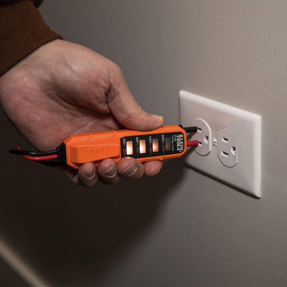 Non-Contact Voltage Tester Electrical Test Kit with Carrying Case and Batteries R747559