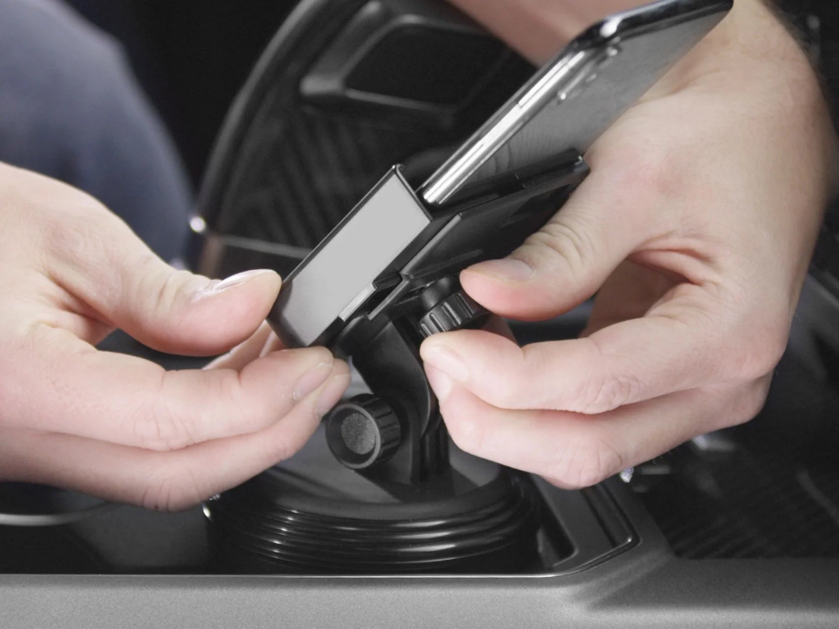 Black Cup Holder Phone Mount for Car D162