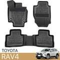 Black Waterproof Heavy Duty Rubber Car Floor Mats B5753