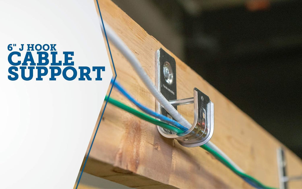 6 Cable Support J-Hook, Pack of 2 D3434