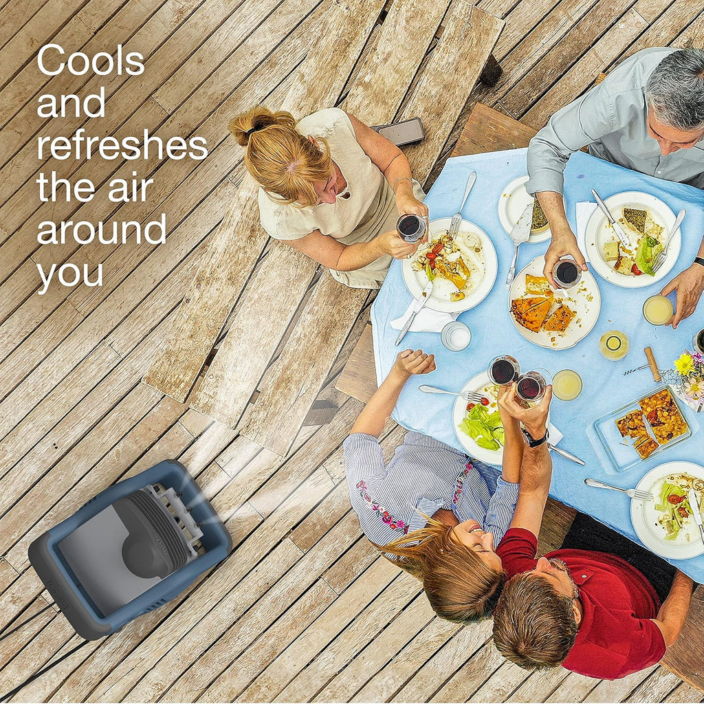 Blue Outdoor Misting Fan H5544