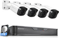 4K PoE Security Camera System with 4TB Hard Drive, 8pcs Wired 8MP Outdoor PoE IP Cameras, 8CH NVR Kit D872