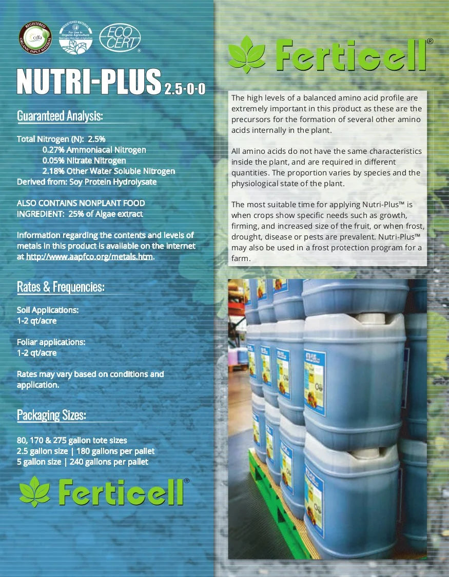 2.5 Gallons Organic Fertilizer L4393