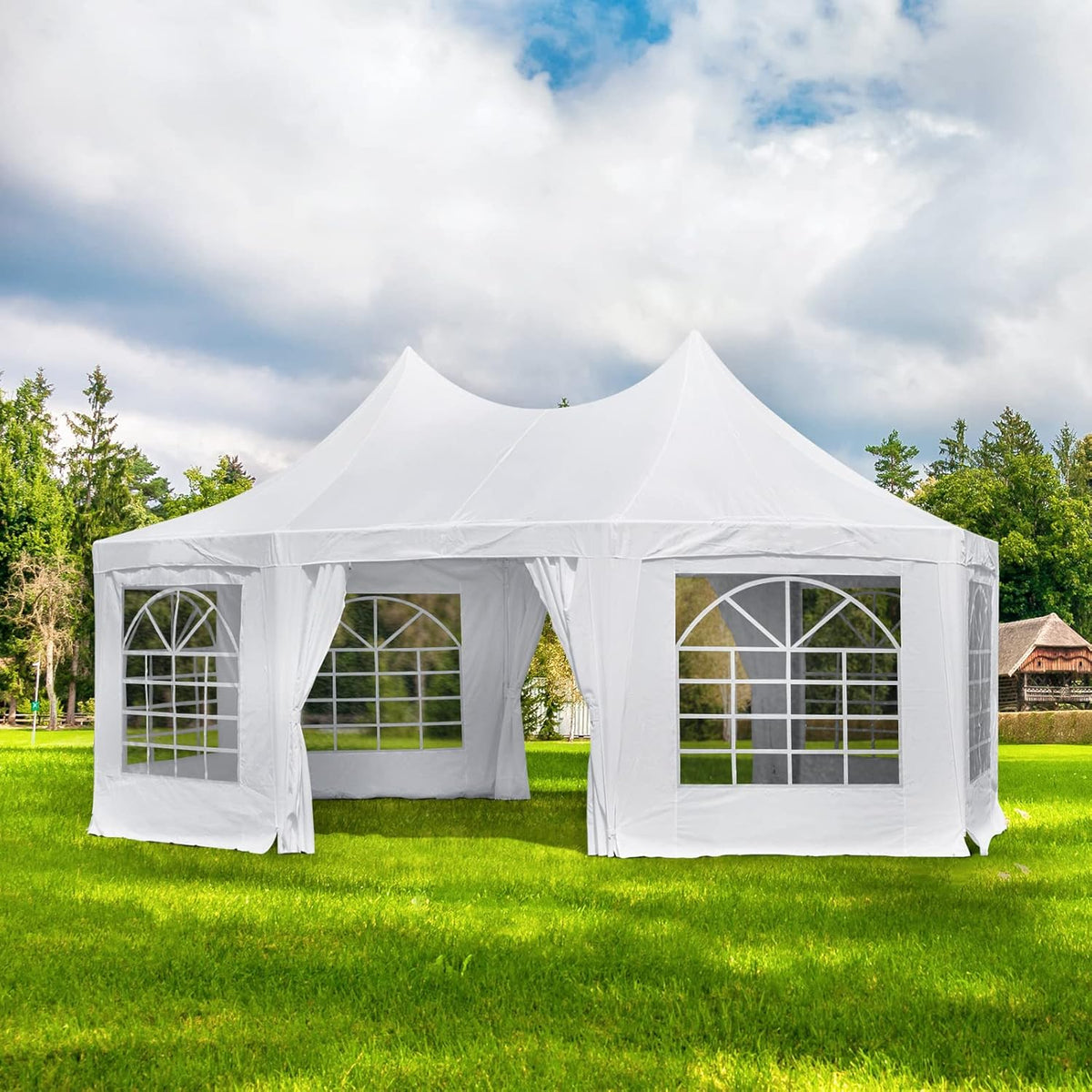 20x15ft Party Tent with Removable Sidewalls C98398