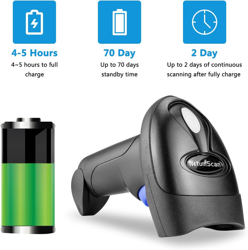 2D Wireless USB Barcode Scanner, Pack of 2 K1383
