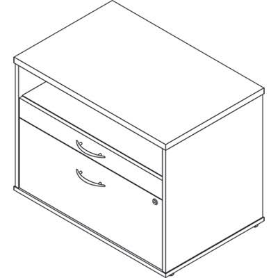 Cherry Low File Cabinet Credenza K667626