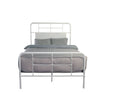 Snowdrop White Full Metal Bed W7798