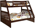 Twin Over Full Bunk Bed in Dark Walnut J33722