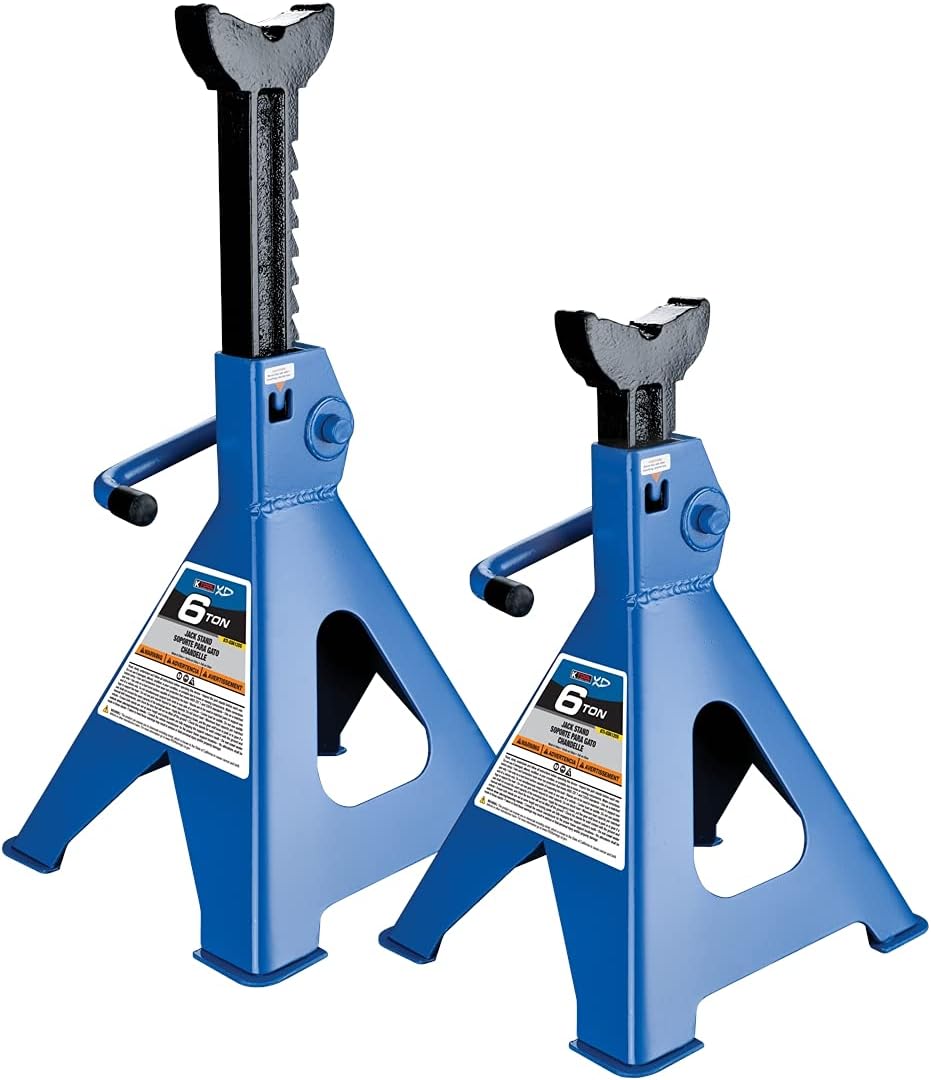 3 Ton Jack Stands Pair, Height Ranges 11 2/5" to 16 7/10", Pack of 2 A8103