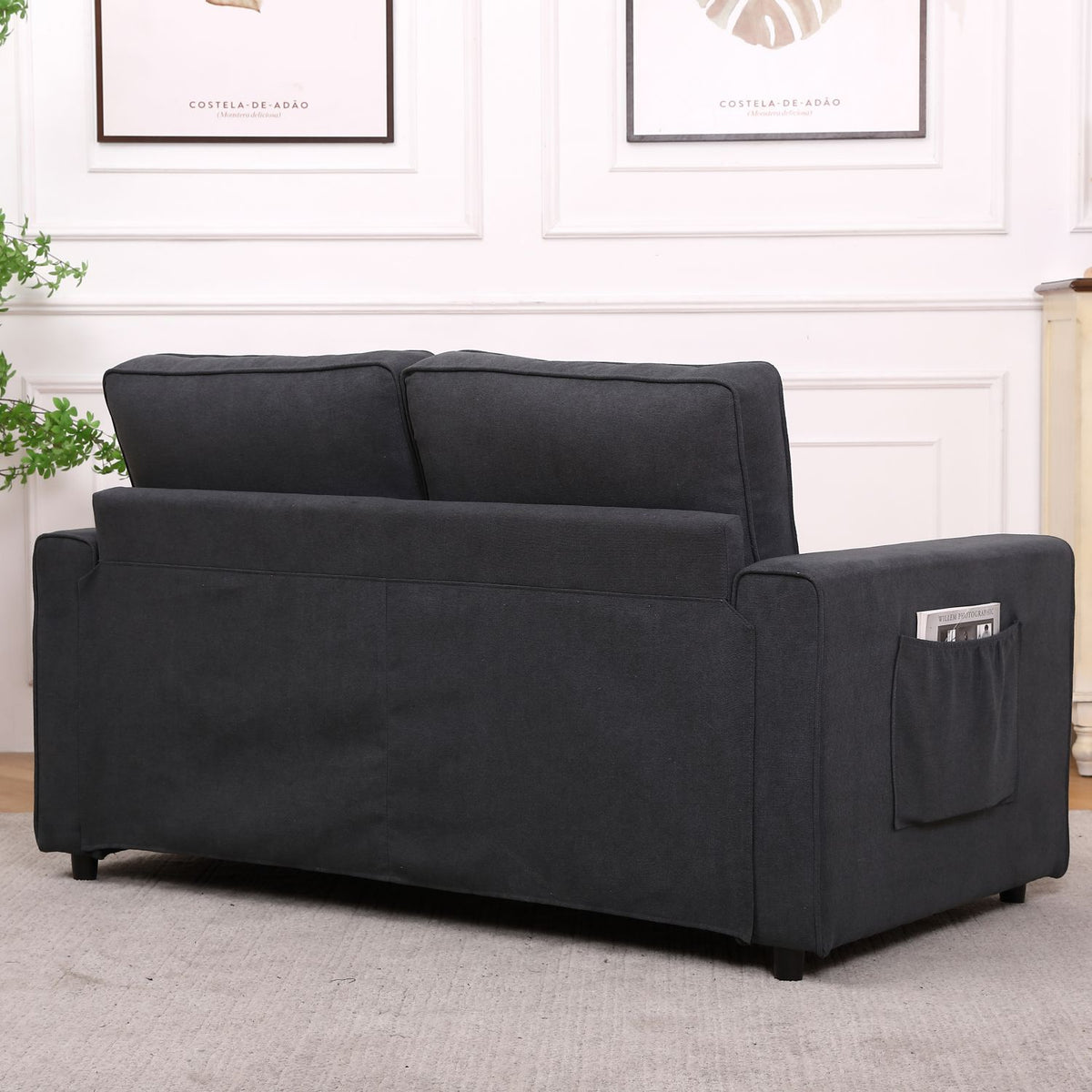 Fabric Sleeper Sofa 3-in-1 Pull Out Bed Folding Sofa F698