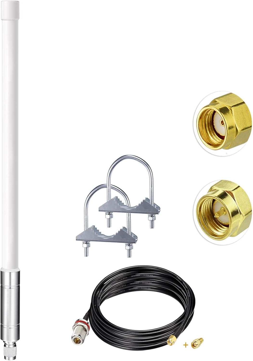 43.3inch 8dBi 915mHz N Male Omni LoraWan Antenna Fiberglass Pack of 2 V88376
