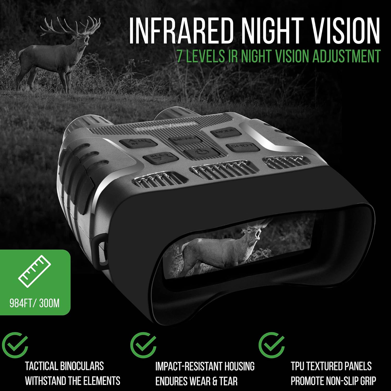 Night Vision Binoculars with 3X Digital Zoom Z3032