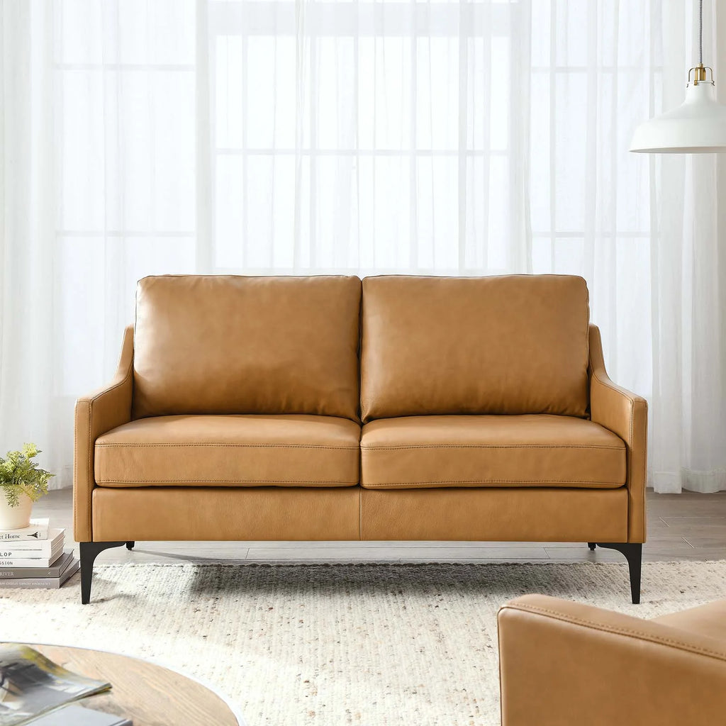 Leather Loveseat X177302