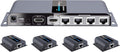 1080P 1x4 HDMI Splitter Over Cat6 Extender with IR, Up to 40M Or 131 Ft Q371999