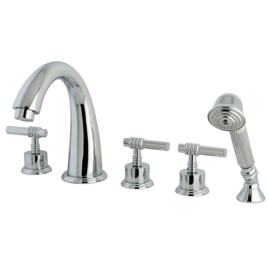 Brushed Nickel Roman Tub Filler with Hand Shower Z715137