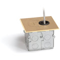 Brass Recessed Hybrid Single Gang Floor Box Y382