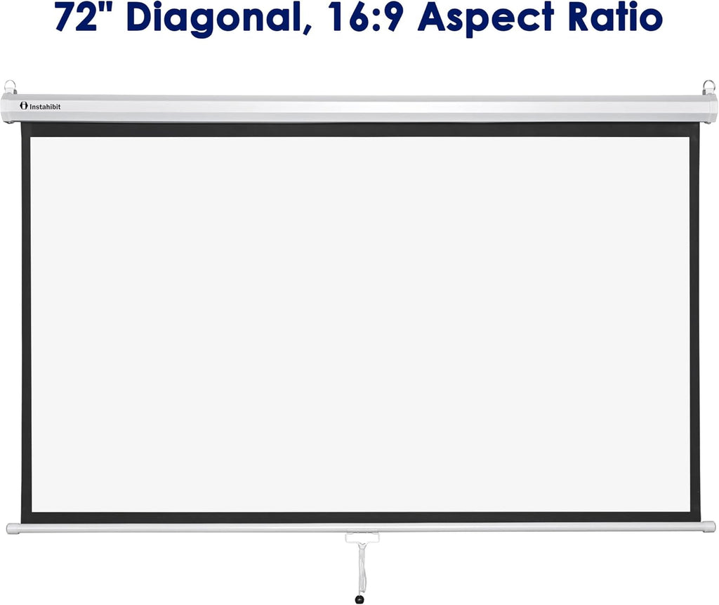 72" 16:9 Manual Pull Down Projector Screen B27847