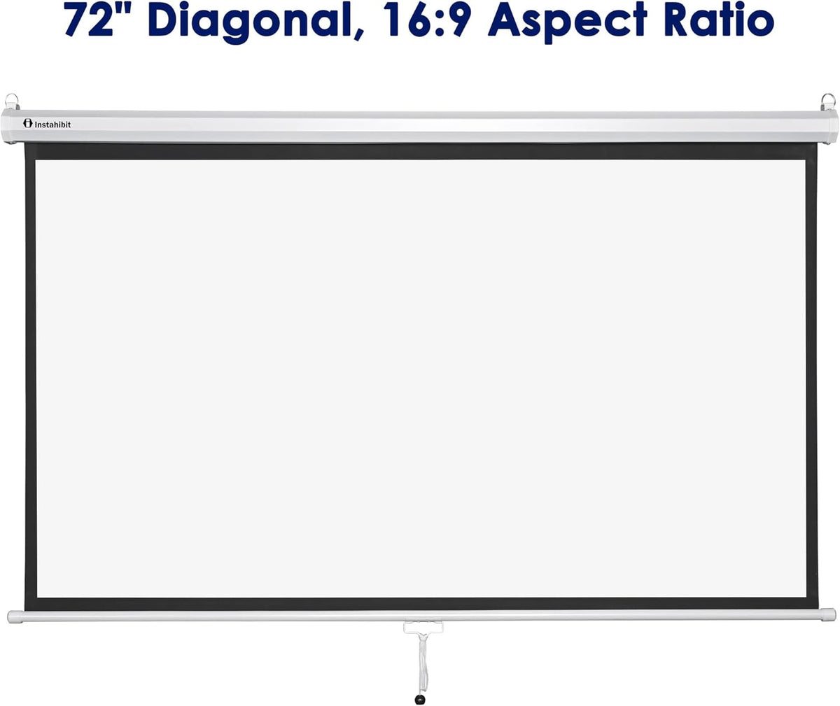 72" 16:9 Manual Pull Down Projector Screen B27847