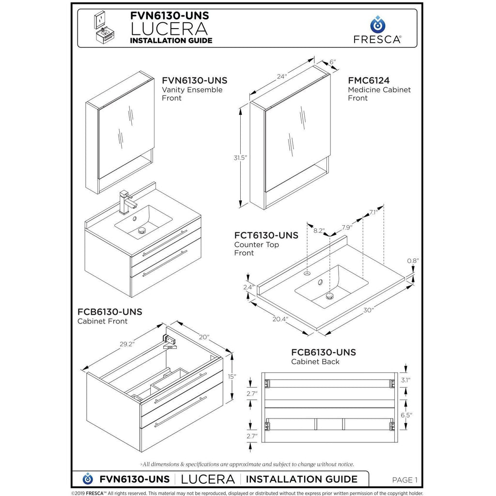 Gray Wall Hung Undermount Sink Cabinet U578