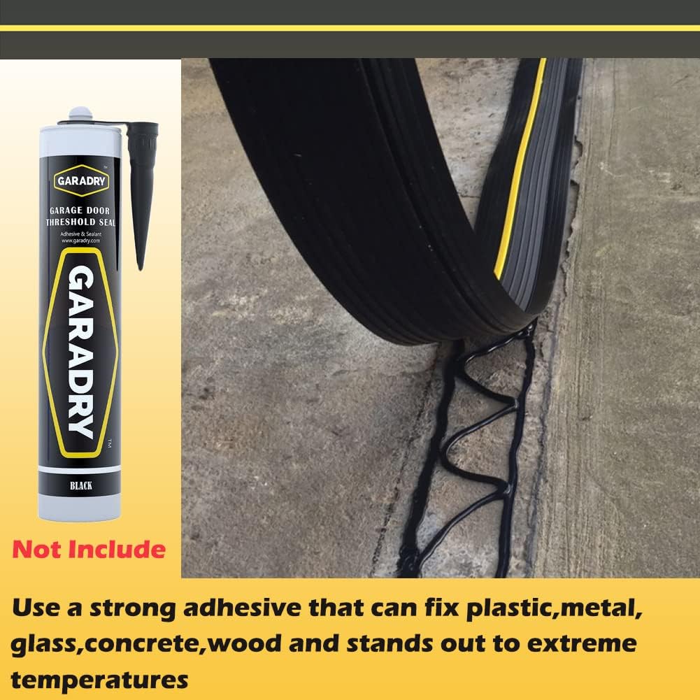 20Ft Rubber Garage Door Threshold Seal Weather Stripping Y567778