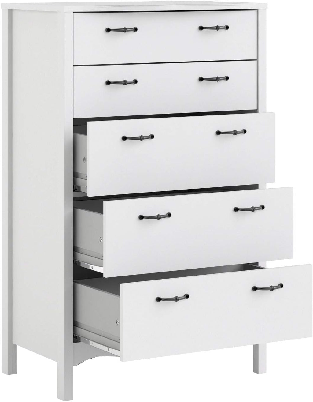 White 5 Drawer Chest T54064