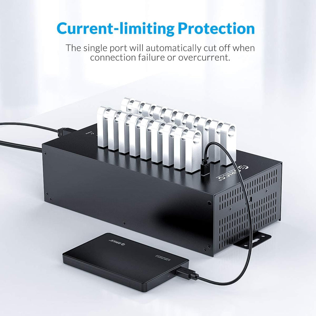 20 Ports USB 2.0 Hub with Metal Case J80779
