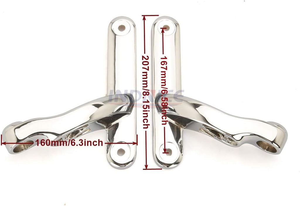 Chrome Fog Light Mounting Bracket for Harley Street Glide Road King Y939185