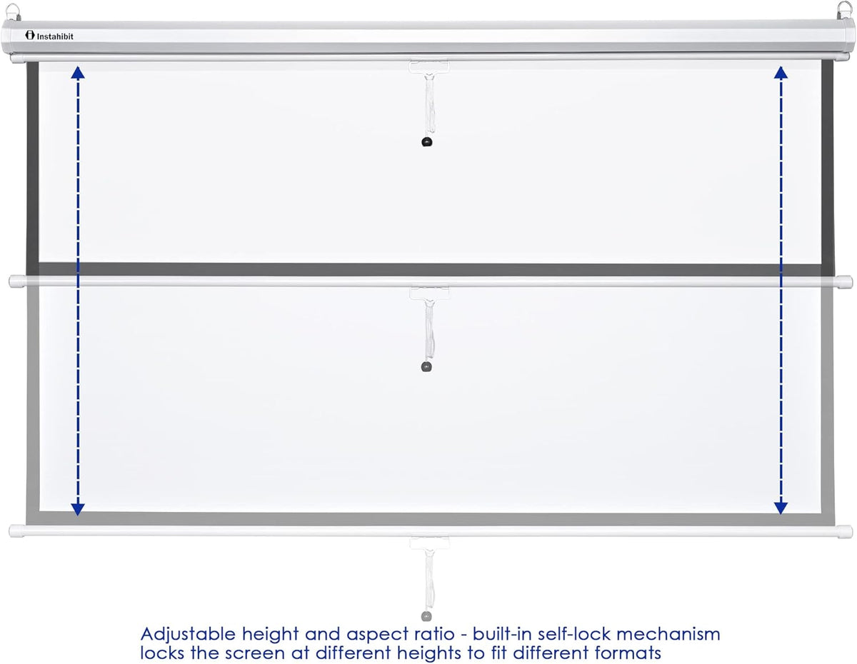 72" 16:9 Manual Pull Down Projector Screen B27847