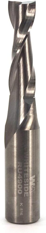 Solid Carbide Up Cut Spiral Router Bit 3/8 Inch Cutting Diameter 1-1/4 Inch Cutting Length Pack of 2 E1236