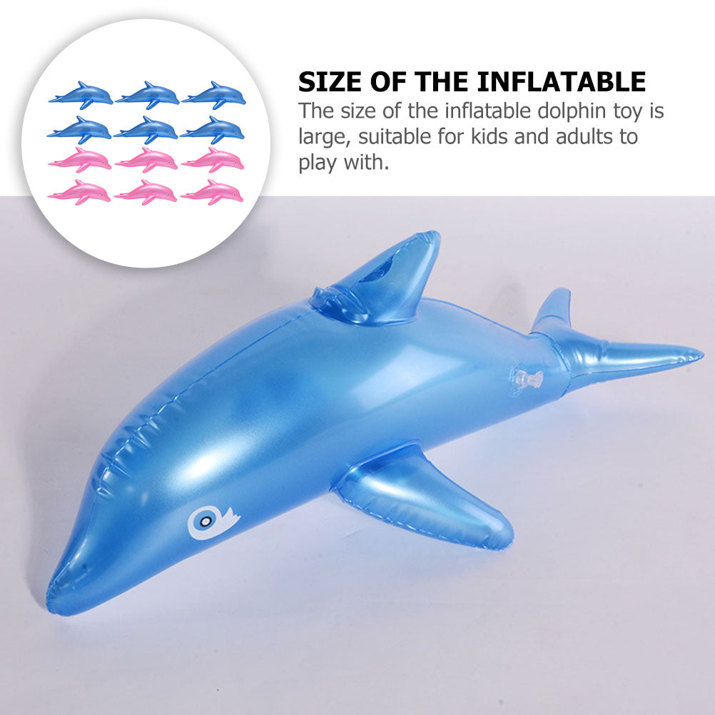 12pcs Pvc Inflatable Dolphin Toys Outdoor Toys G208