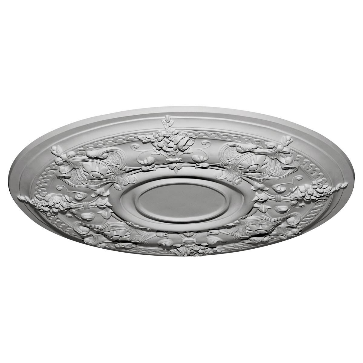 29 1/4x22OD x 2x22P Hand-Painted Bronze Ceiling Medallion G889102