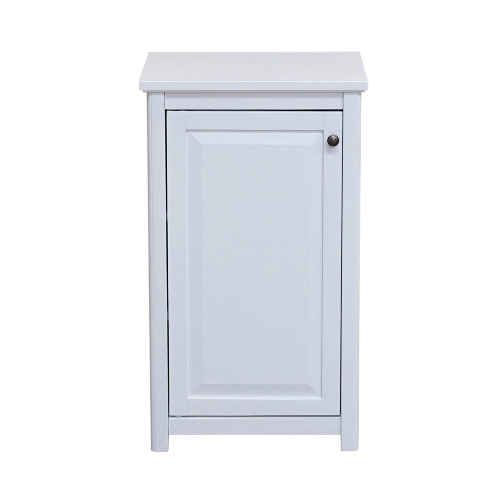 Bathroom Storage Tower with Open Upper Shelves and Lower Cabinet K27305