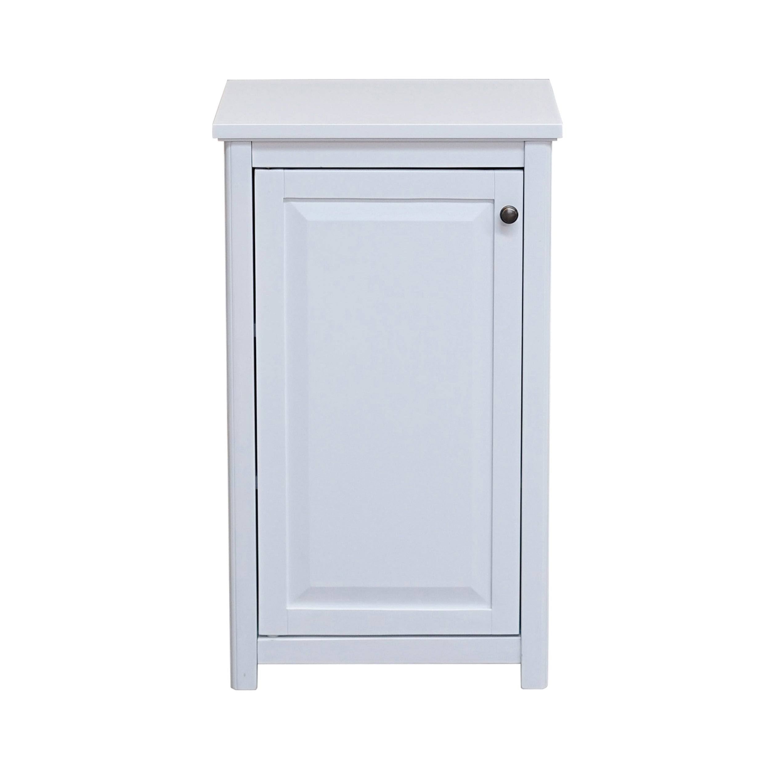Bathroom Storage Tower with Open Upper Shelves and Lower Cabinet K27305