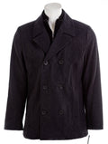 Mens Double Breasted Wool Blend Peacoat Y6239